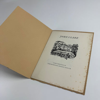 John Clare 1793-1864 illustrated by Rigby Graham | Orpheus Press 1959 limited edition