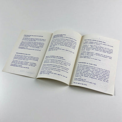 Three Anvil Press Poetry leaflets – 1967-1982