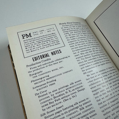 PM December 1938-January 1939, vol 4, no. 10. Leo Rackow cover