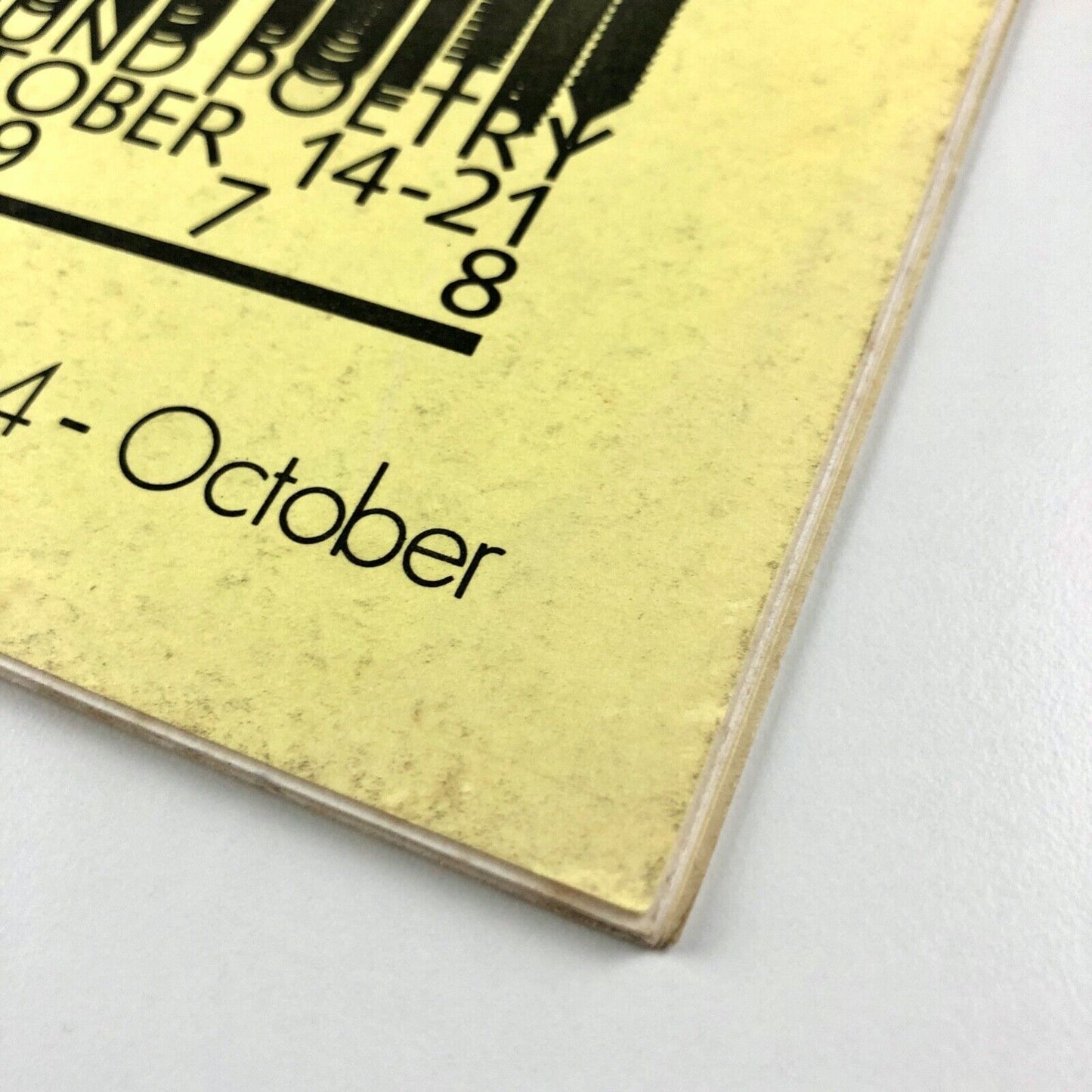 Poetry Toronto Newsletter 34, Oct 1978 | Festival of Sound Poetry | Lawrence Upton