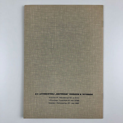 Lasso / Lasso Vet type specimen booklet | N. V. Lettergieterij, Amsterdam 1952