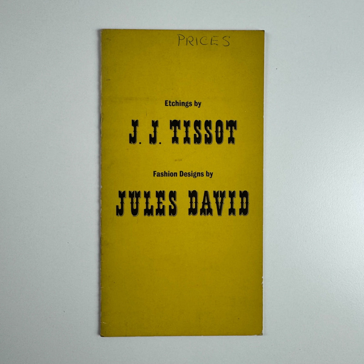 Etchings by J.J. Tissot and Fashion Designs by Jules David | Arthur Jeffress 1959