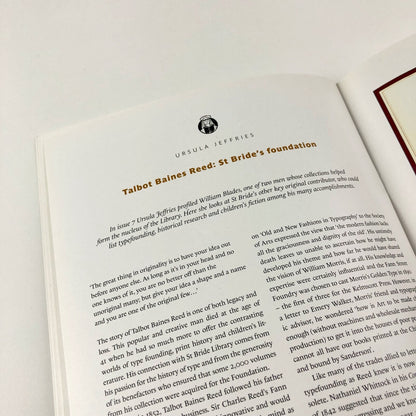 Ultrabold No 9 – Journal of St Bride Library | Winter 2010/11