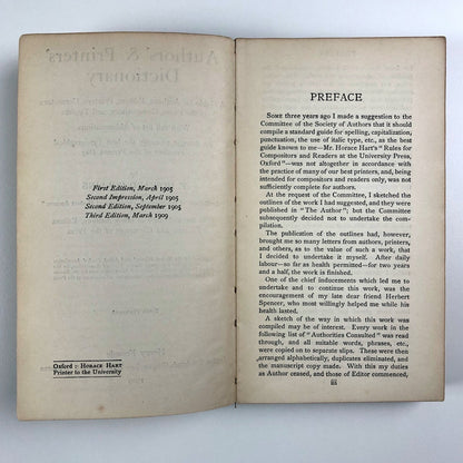 Authors' and Printers' Dictionary by F. Howard Collins | Henry Frowde, 1909