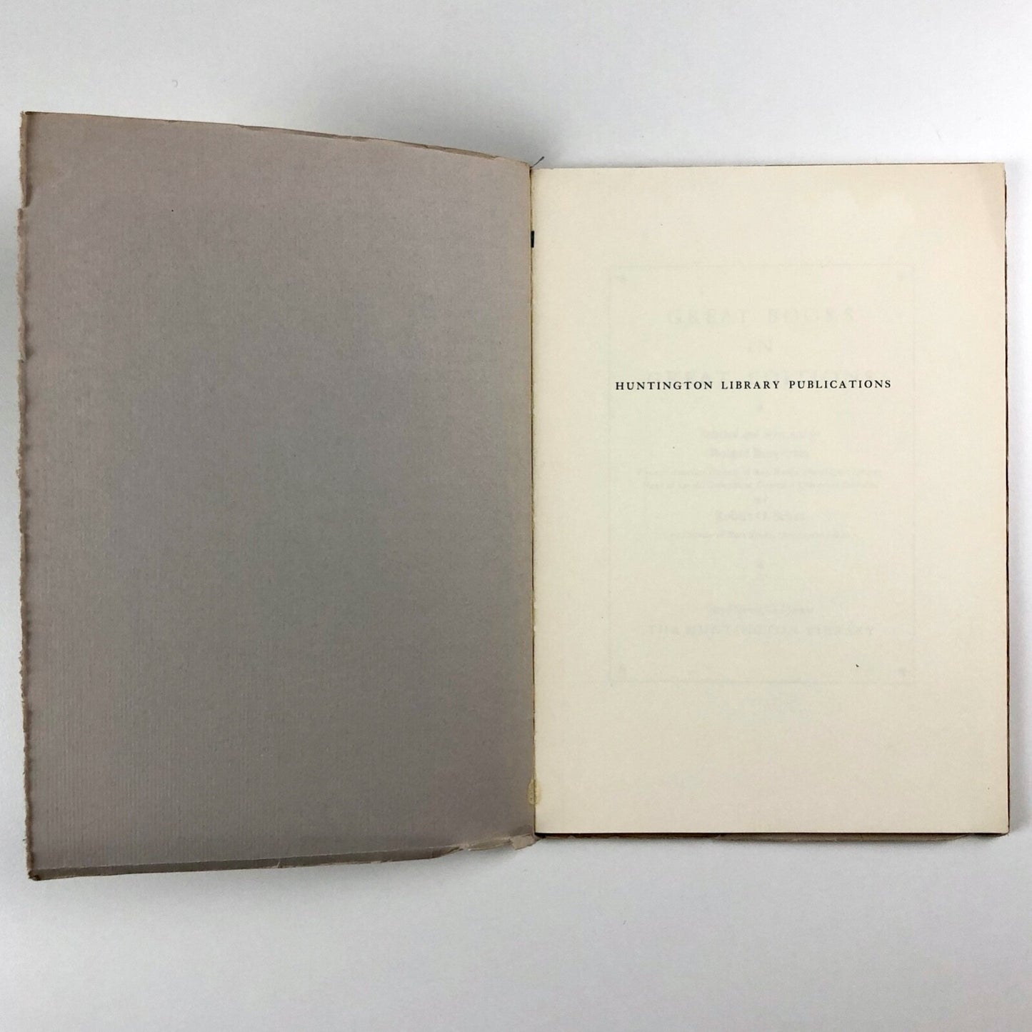 Great Books in Great Editions | Roland Baughman – The Huntington Library, fourth printing 1973