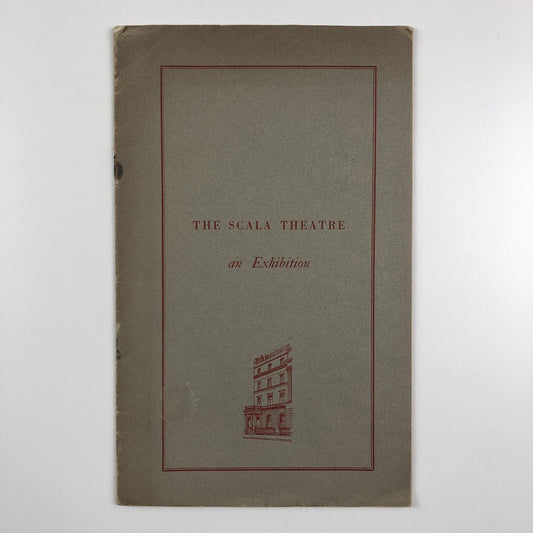 The Scala Theatre – An Exhibition Held at The Italian Institute | 1950 catalogue, Duncan Guthrie