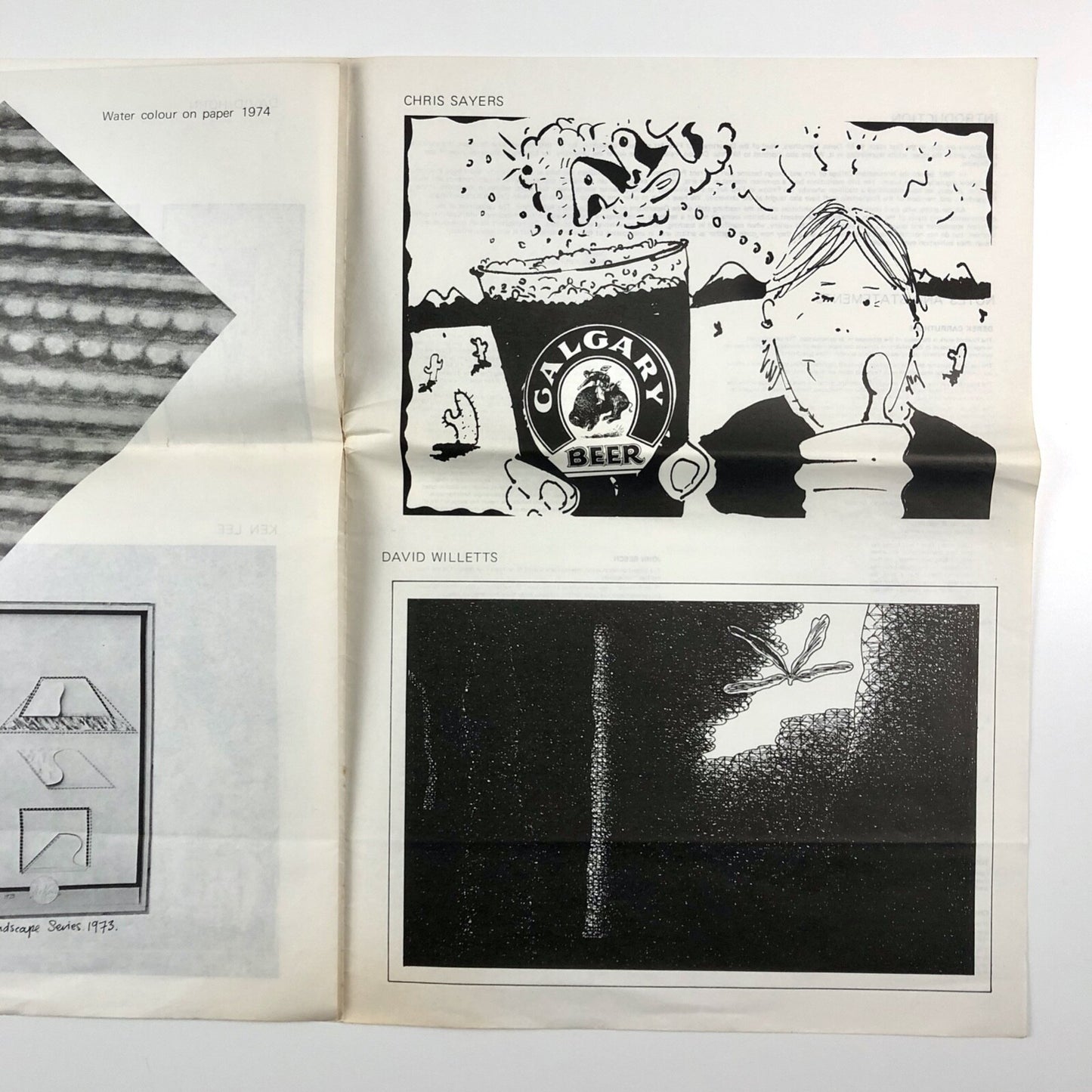 An Exhibition of Work by Artists... | Department of Fine Art, Trent Polytechnic exhibition leaflet, 1975