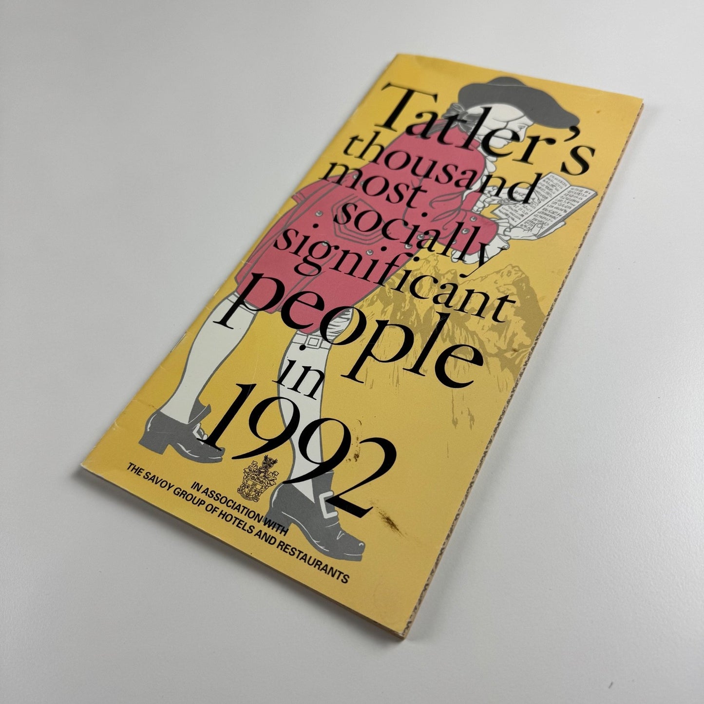 Leaflet Tatler’s thousand most socially significant people in 1992 Savoy Group