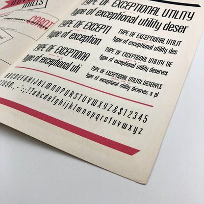 Phenix Condensed Gothic | American Type Founders type specimen leaflet | Undated