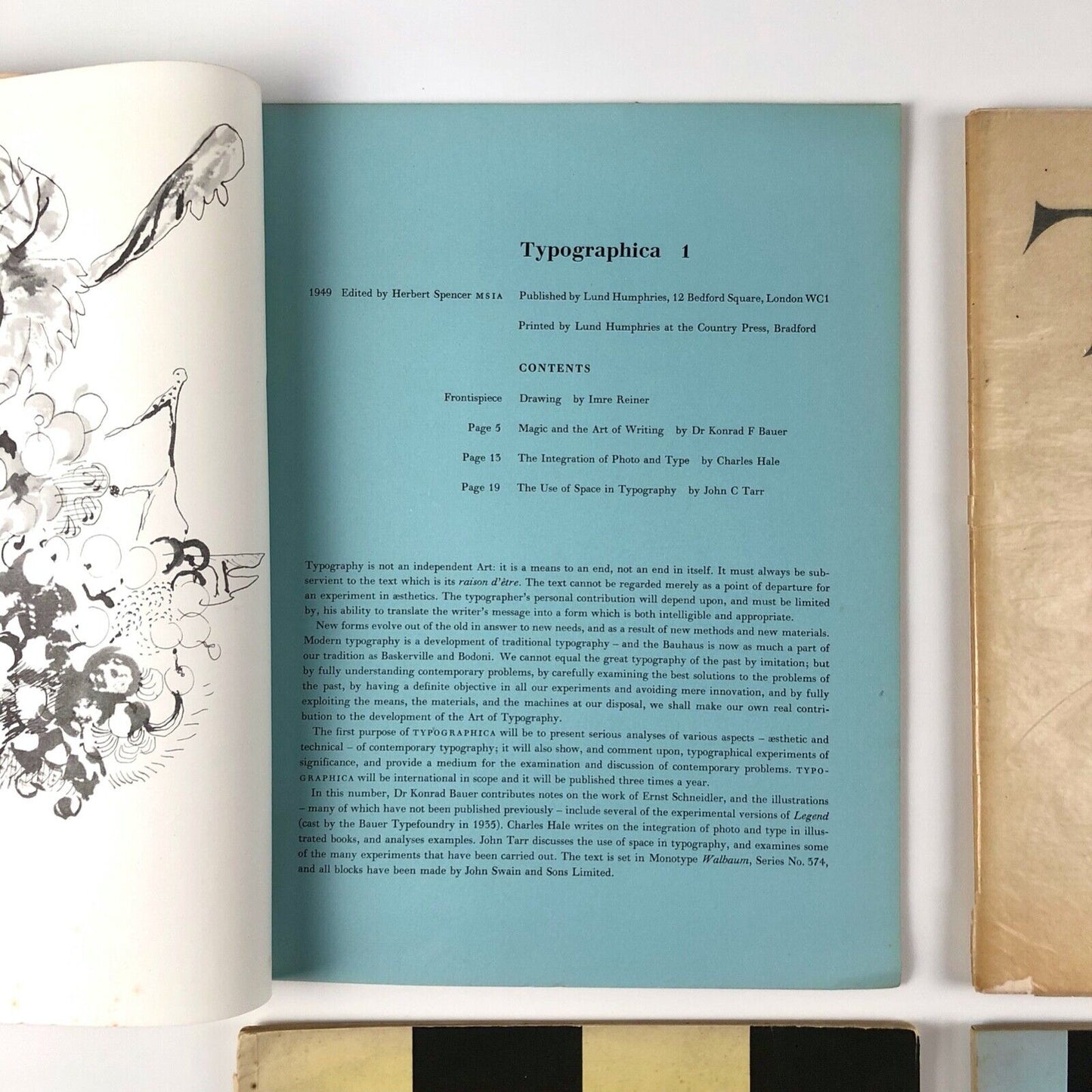 Typographica journal old series 1-16 edited by Herbert Spencer. Lund Humphries