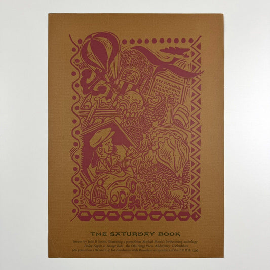 Flyer – The Saturday Book – John R. Smith | Michael Moon | Old Forge Press, 1999