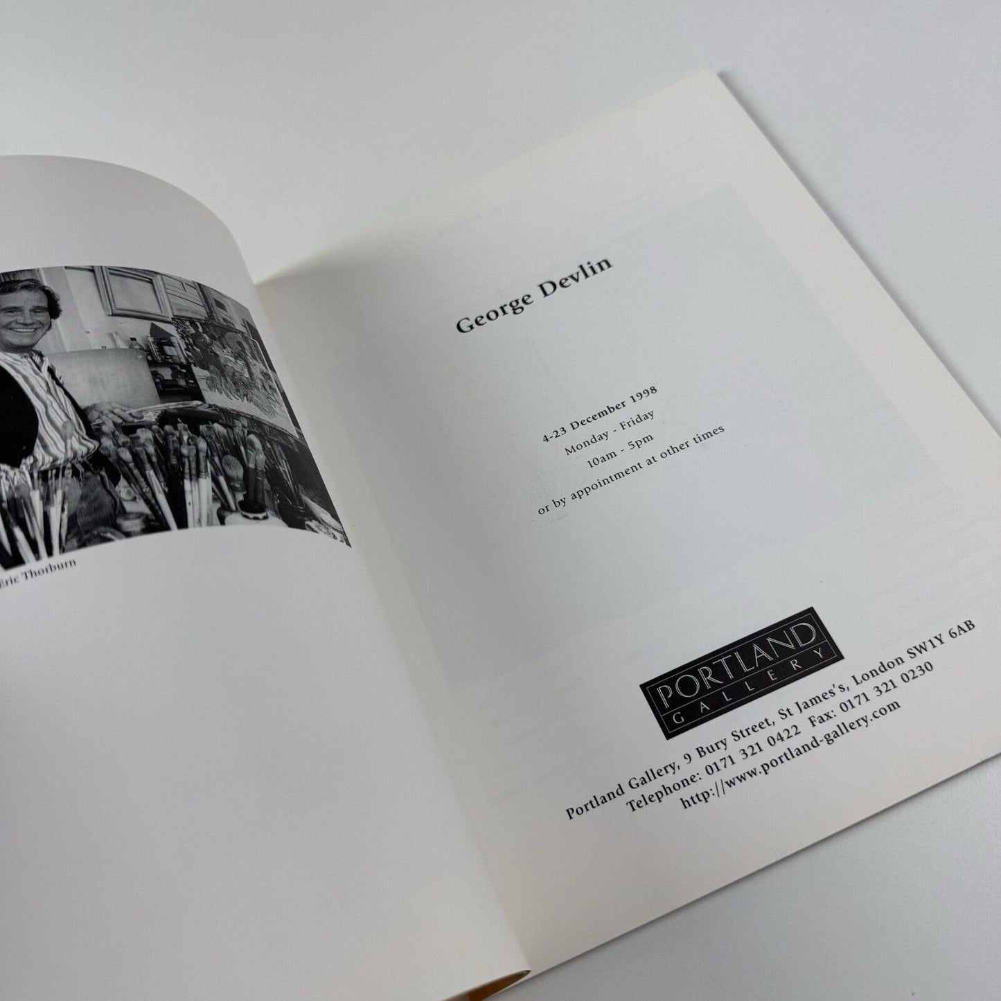 George Devlin | Portland Gallery 1998 catalogue