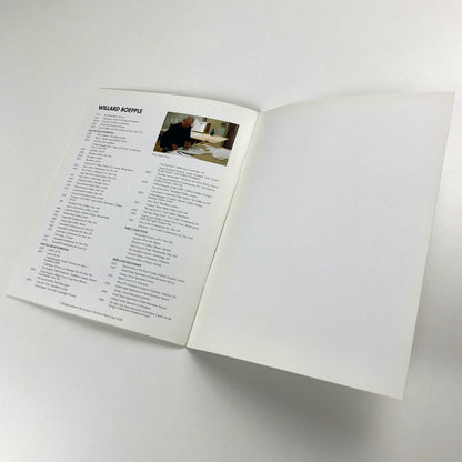 Willard Boepple: The Sense of Things | Broadbent Gallery / Maddox Arts | Catalogue, with private view card