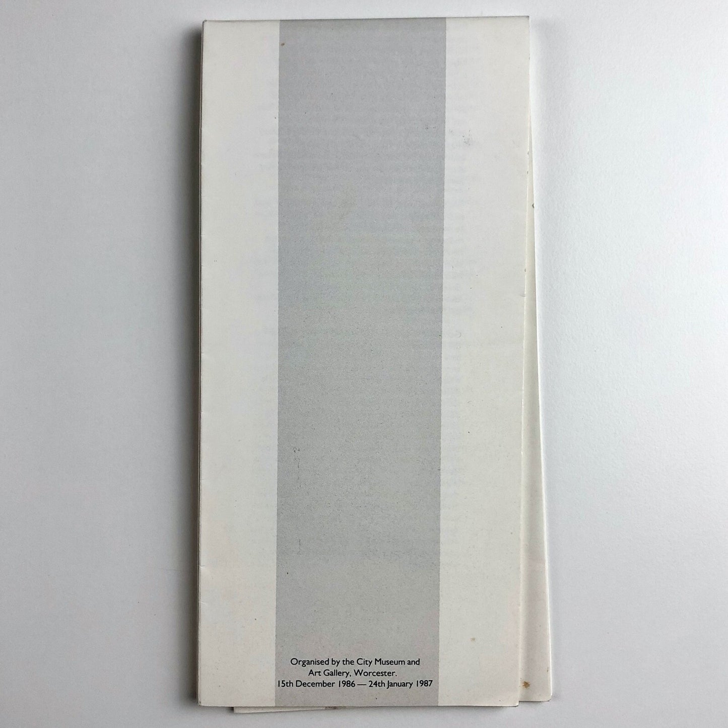 Contemporary British Woodcuts | City Museum and Art Gallery Worcester | Exhibition leaflet, 1986/7