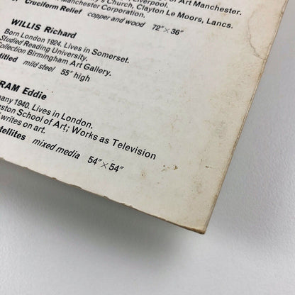 Folding card Experiment in Form Grosvenor Gallery, 1966