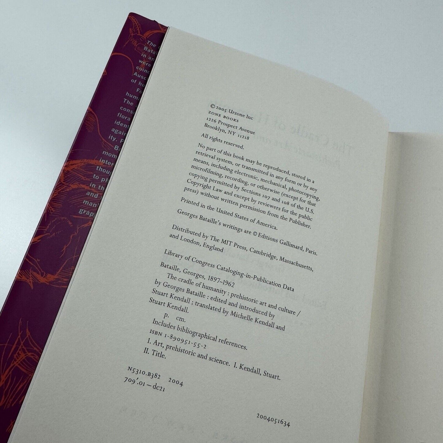 The Cradle of Humanity. Prehistoric Art and Culture by Georges Bataille | Zone Books, 2005