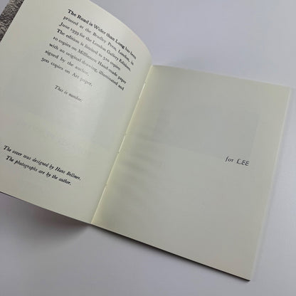 The Road is Wider than Long | Roland Penrose Surrealist Poetry edited by ELT Mesens, Aert Council, 1980 2nd edition