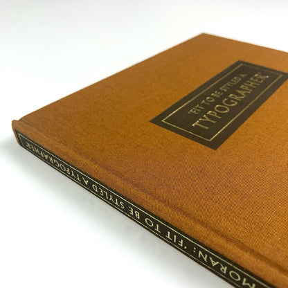 Fit To Be Styled a Typographer by James Moran | Eva Svensson / Westerham, 1978