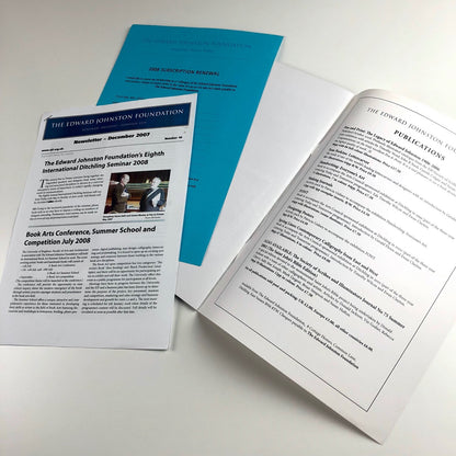 The Edward Johnston Foundation Journal | Issue No. 12, November 2007