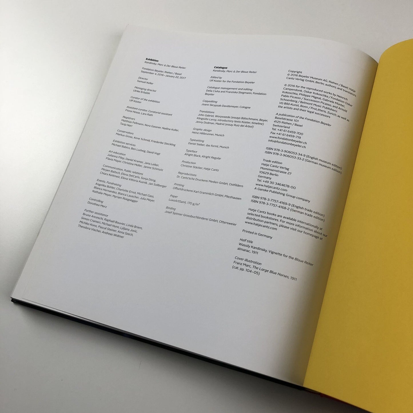Kandinsky, Marc & Der Blaue Reiter | Hatje Cantz, Berlin, 2016 English edition