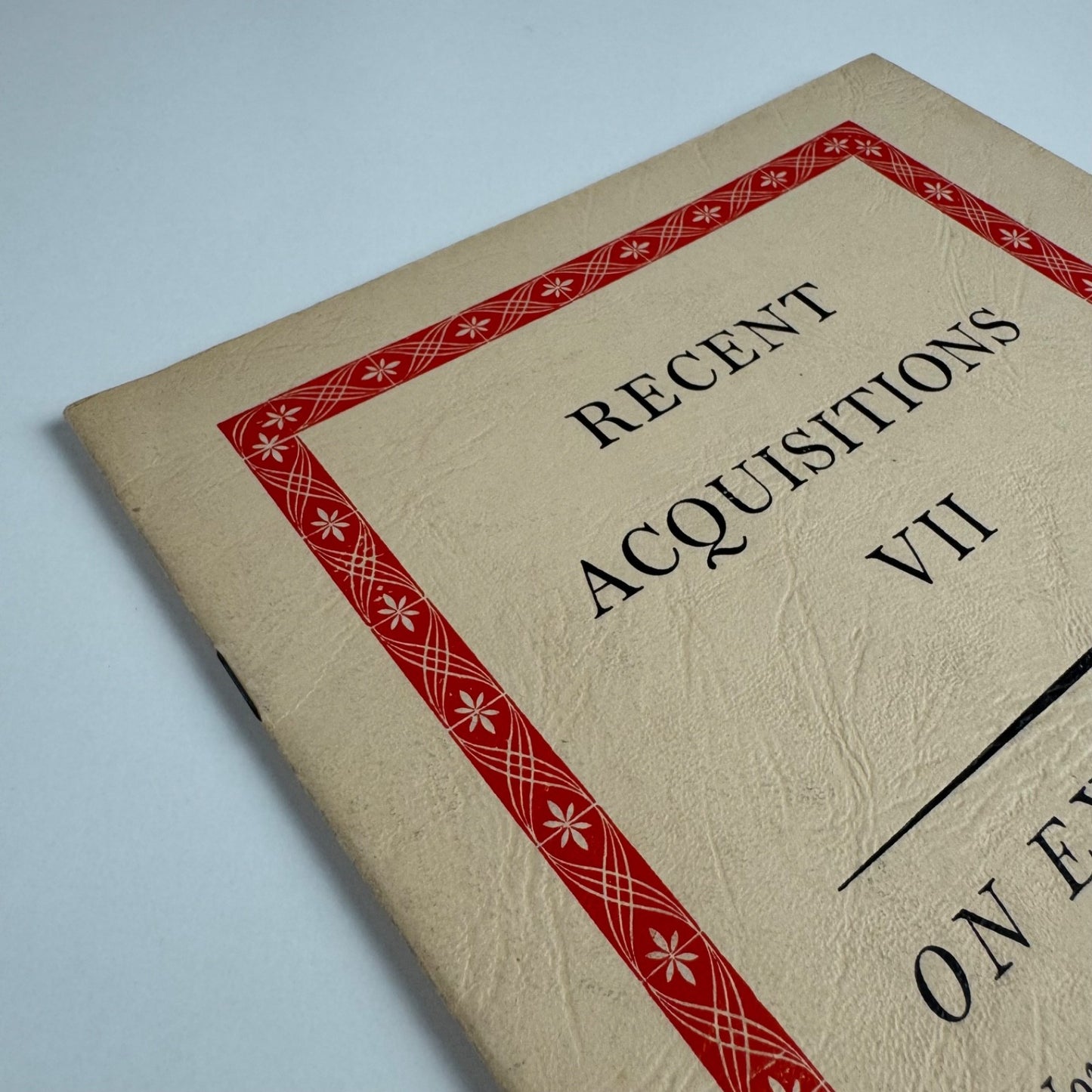 Recent Acquisitions VII Arthur Tooth & Sons Ltd November-December 1952
