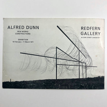 Alfred Dunn. New Works Constructions | Promotional card | Redfern Gallery 1971