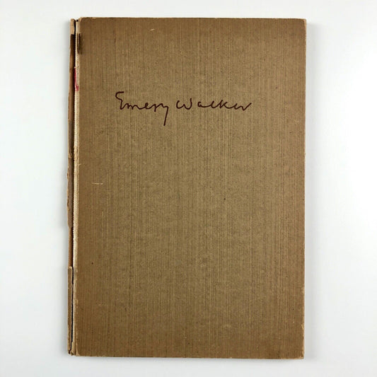Sir Emery Walker and the revival of printing by C. Volmer Nordlunde 1959 | Double Crown Club connection