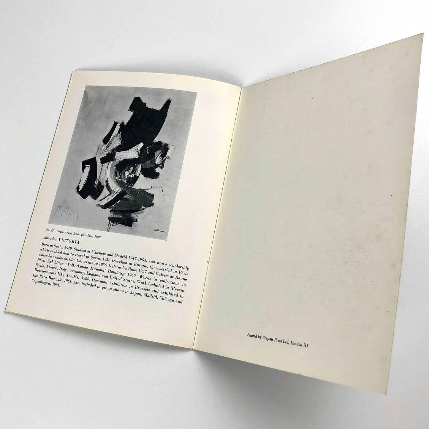 La Nueva Pintura de Espana. Six Contemporary Spanish Painters | Arthur Tooth catalogue, 1962