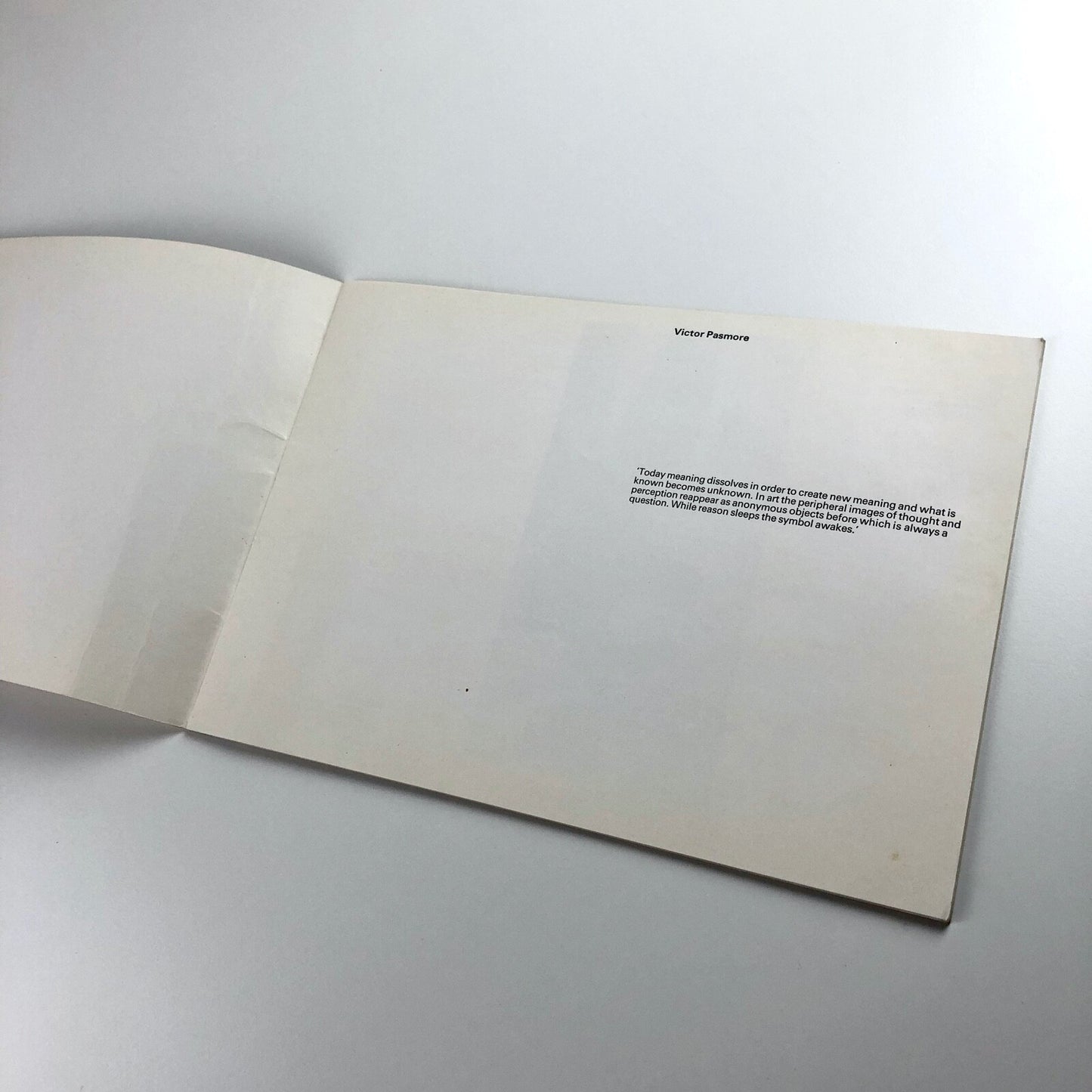 Victor Pasmore: The Image in Search of Itself | Marlborough catalogue, 1972