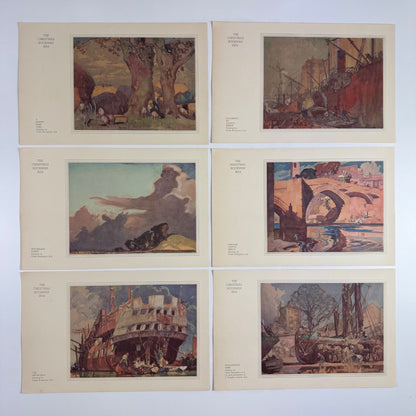 An English Portfolio by Frank Brangwyn Christmas number of The Bookman, Hodder & Stoughton, 1934