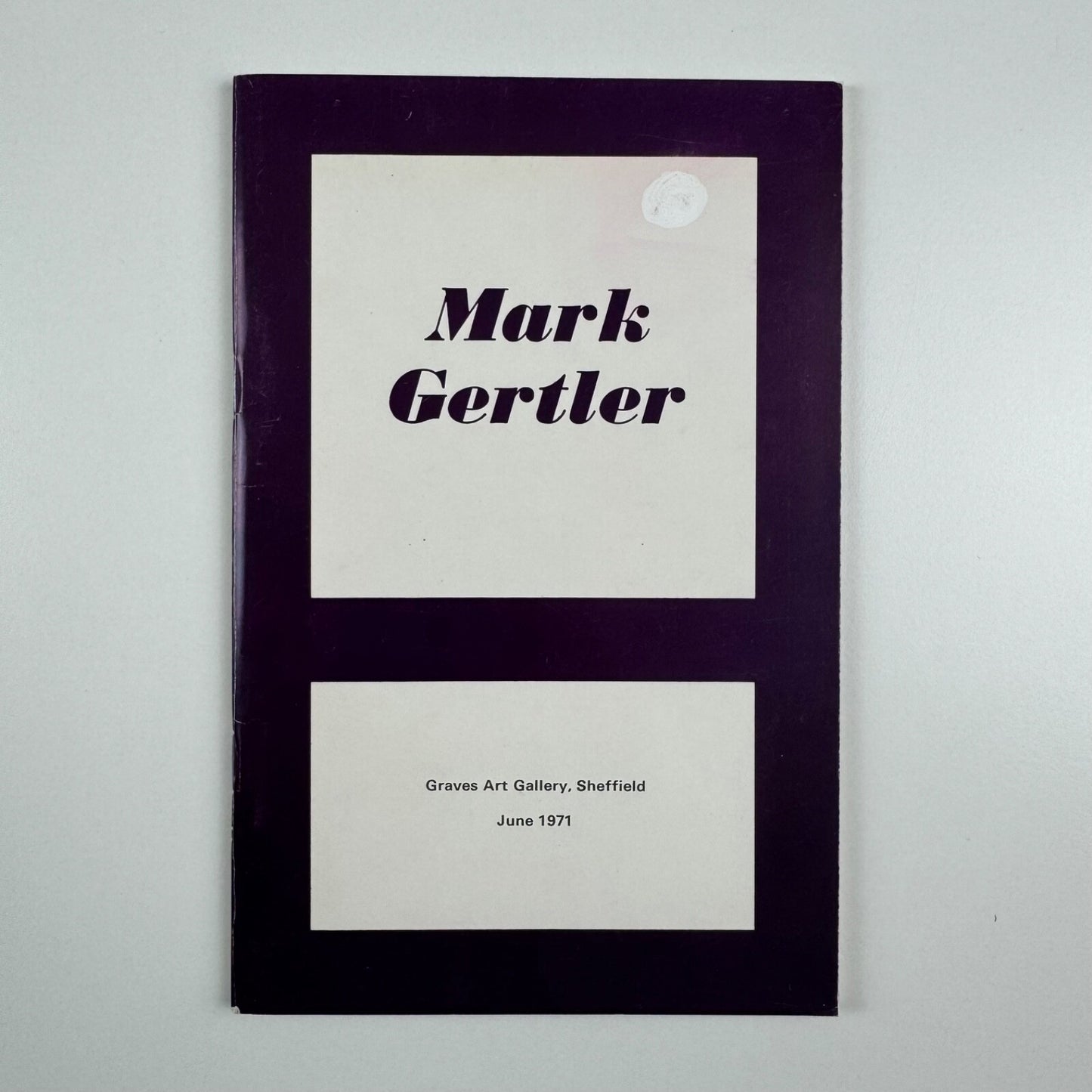 Mark Gertler | Graves Art Gallery, Sheffield, June 1971