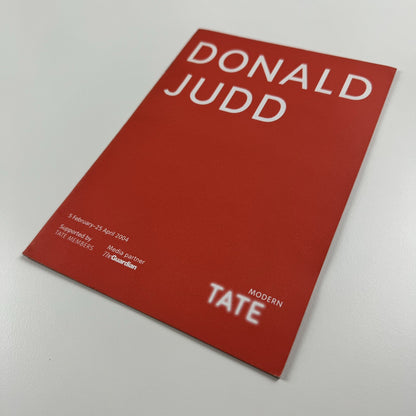 Donald Judd | Pocket guide – Tate Modern, 2004