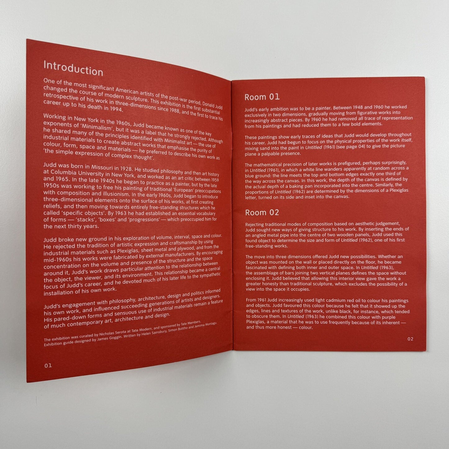 Donald Judd | Pocket guide – Tate Modern, 2004