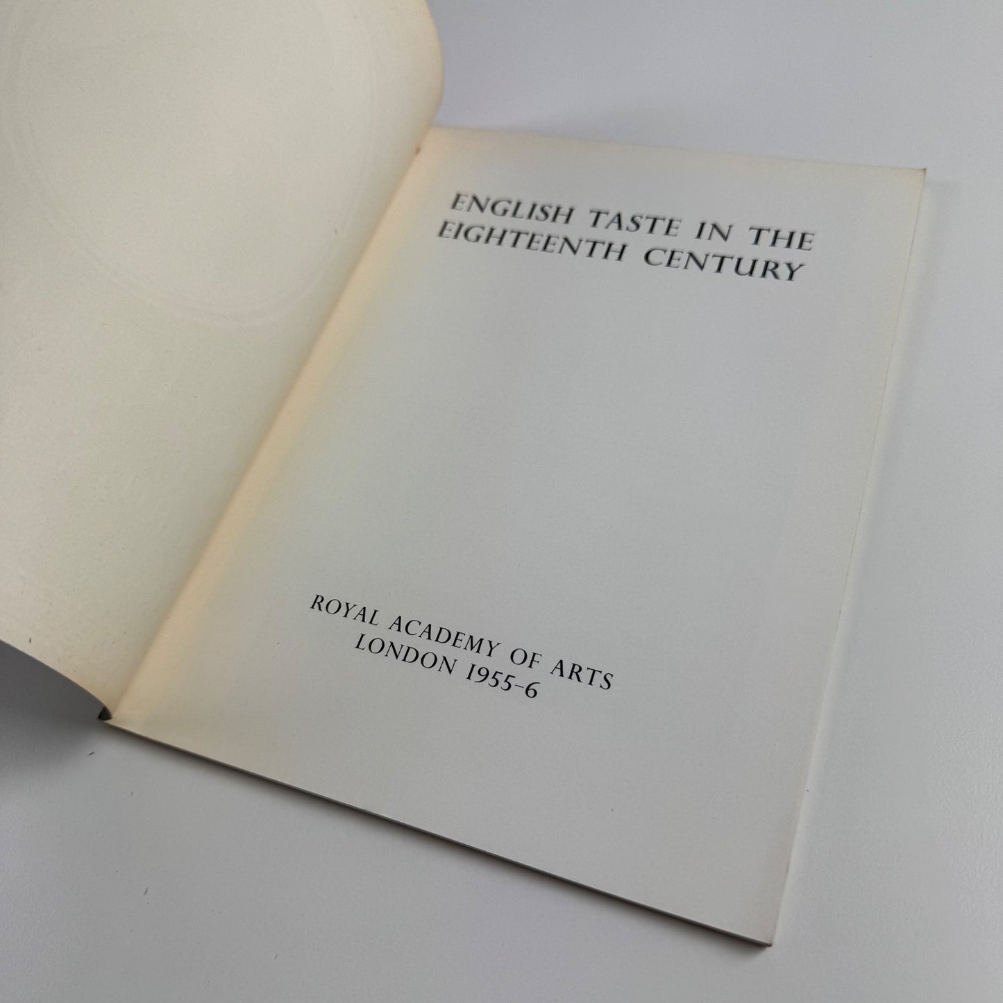 English Taste in the Eighteenth Century | Royal Academy, 1955-56