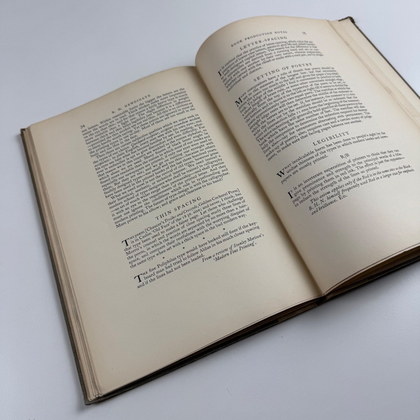 B.H. Newdigate. Scholar Printer by Joseph Thorp | Basil Blackwell, 1950