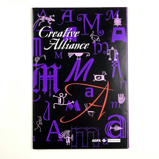 Creative Alliance – fold-out typeface leaflet | Agfa / Monotype | undated, possibly early 1990s