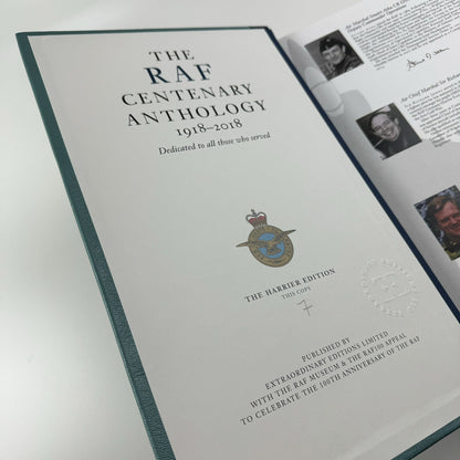 The RAF Centenary Anthology 1918-2018 – Harrier edition | Extraordinary Editions | Limited edition: numbered 7