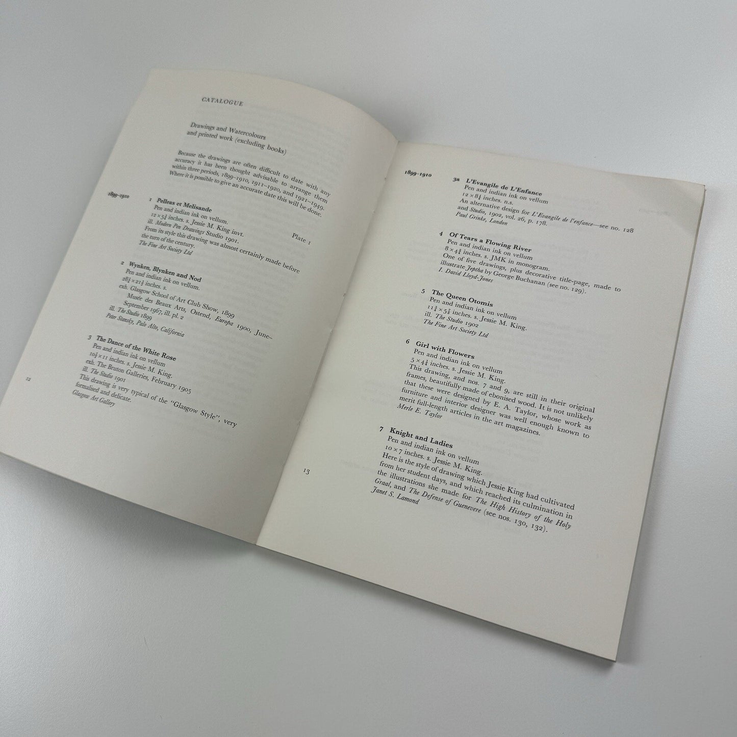 Jessie M. King | The Scottish Arts Council / Fine Art Society catalogue, 1971