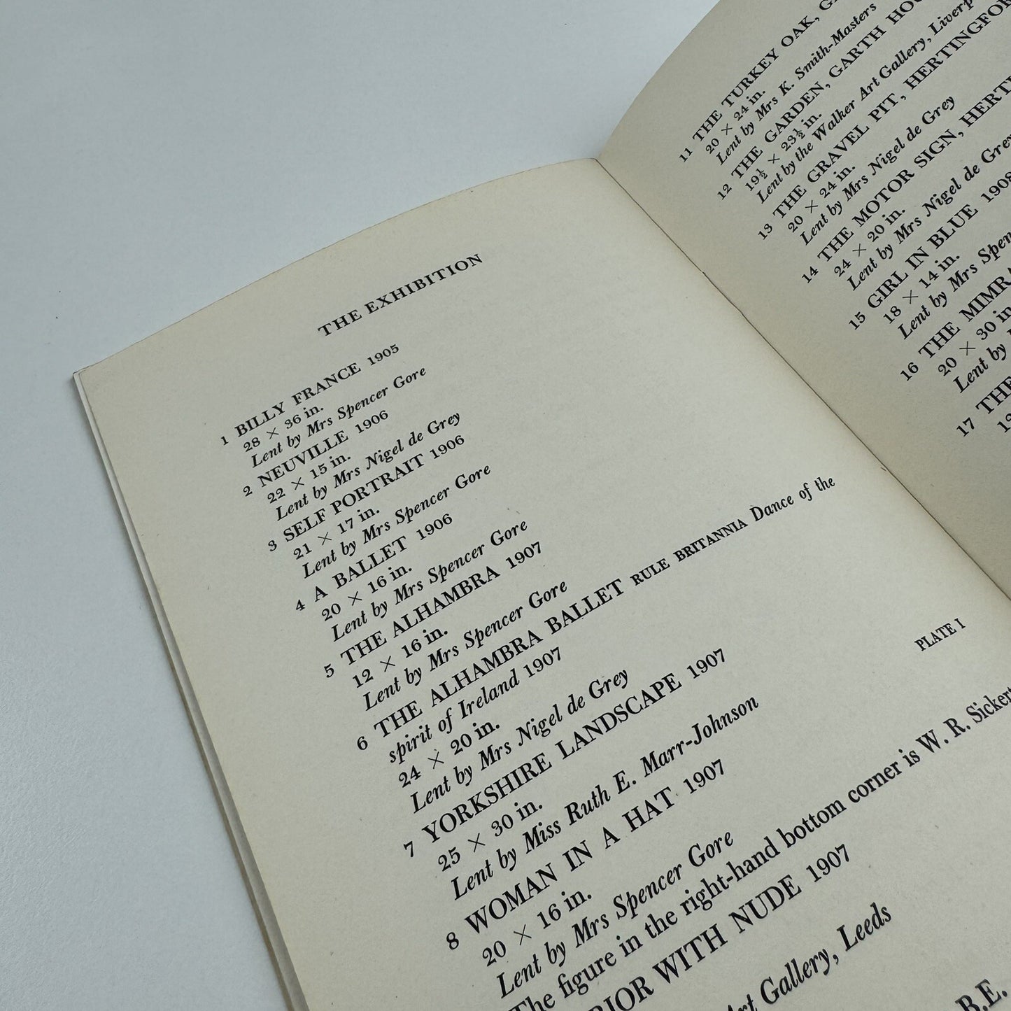 Spencer Frederick Gore | The Arts Council catalogue, 1955