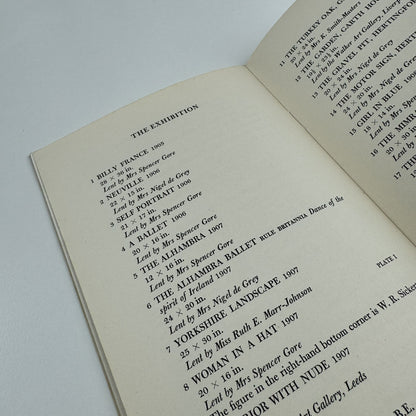 Spencer Frederick Gore | The Arts Council catalogue, 1955