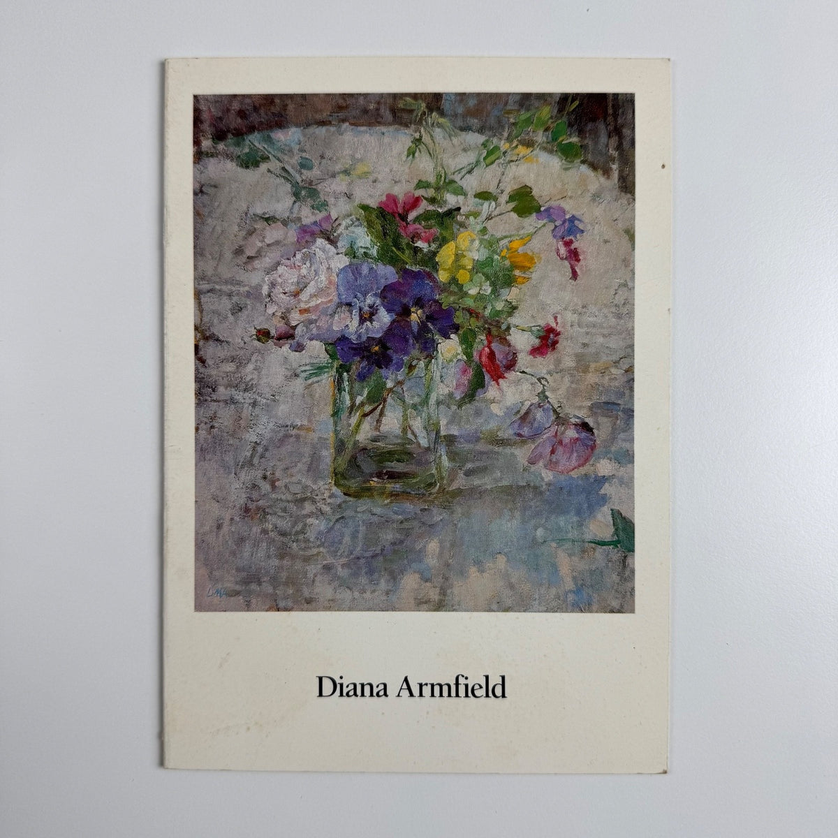 Leaftlet/catalogue for Diana Armfield | Browse & Darby, 1987 signed by the artist