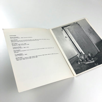 Folding card for Incidentally... The Winchester Gallery, 1986 | Selected by Sue Arrowsmith. Text by Michael Archer |
