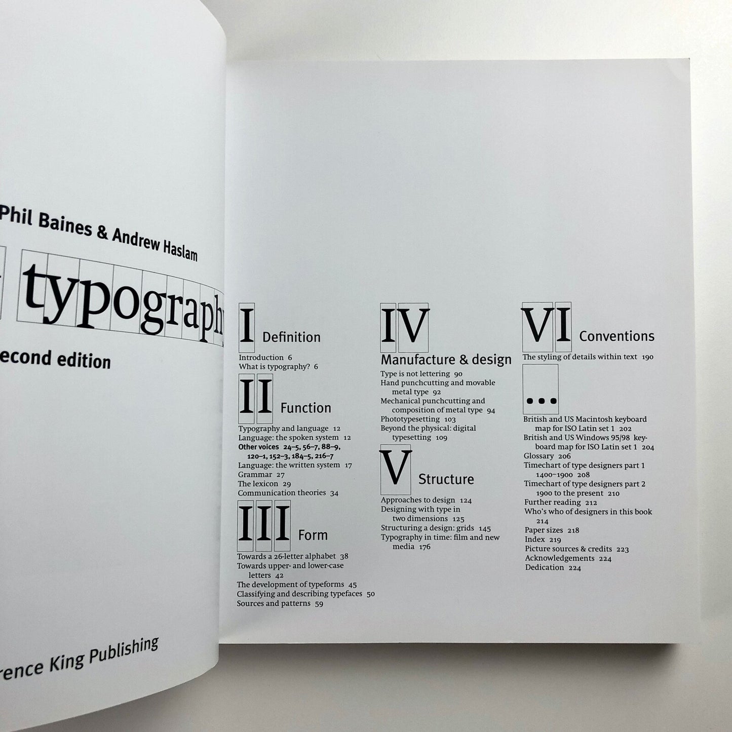 Type & Typography | Phil Baines & Andrew Haslam | Second edition | Lawrence King, 2005