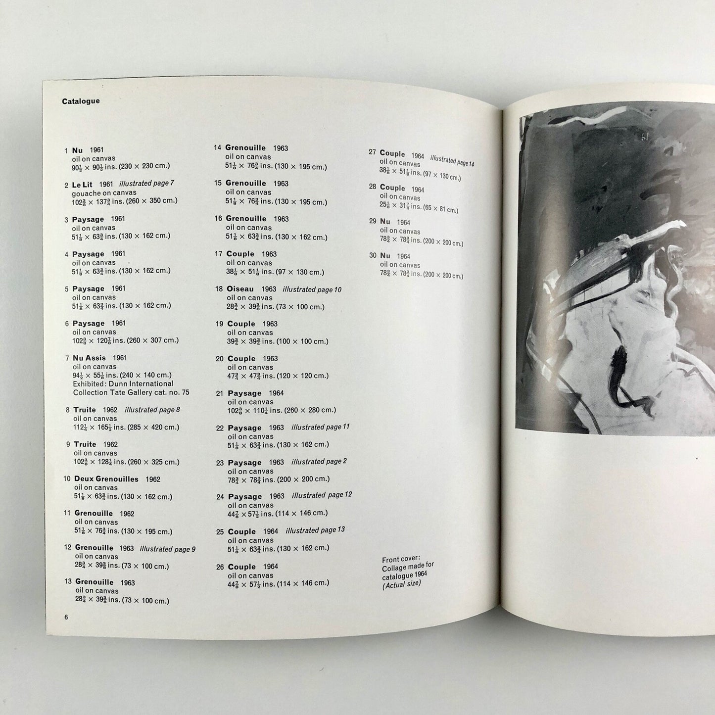 Paul Rebeyrolle | Marlborough exhibition catalogue no. 139, May 1964