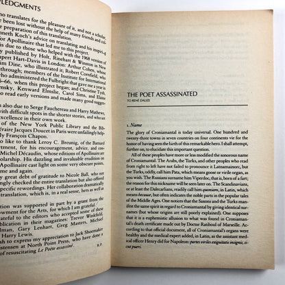 Apollinaire – The Poet Assassinated and other stories | Grafton Books, 1988