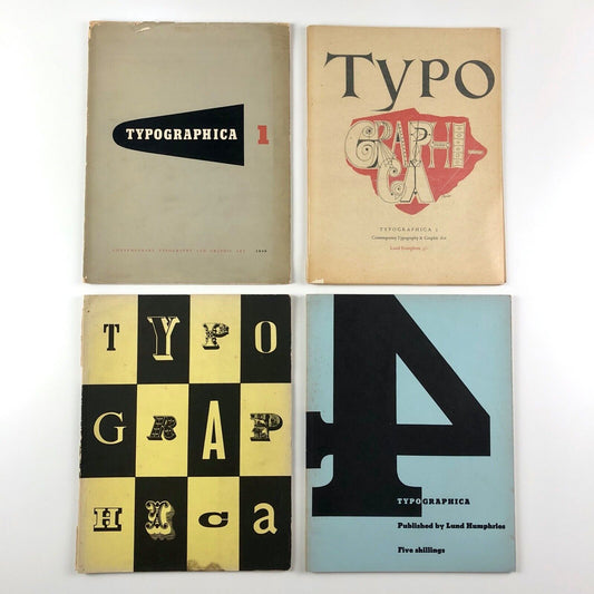 Typographica journal old series 1-16 edited by Herbert Spencer. Lund Humphries