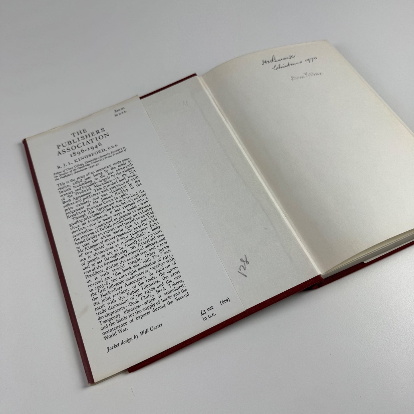 The Publishers Association 1896-1946 R.J.L. Kingsford Cambridge University Press, 1970