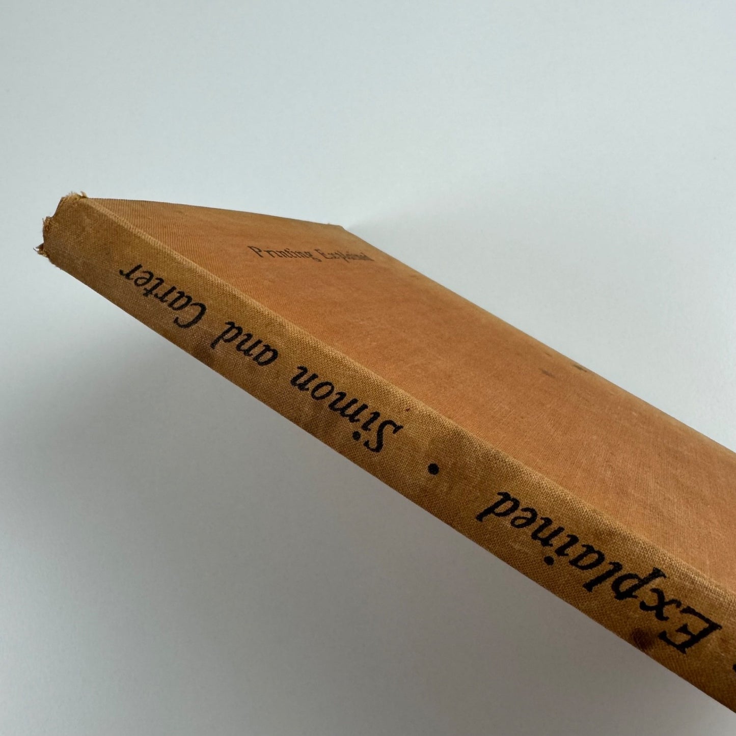 Printing Explained by Herbert Simon Harry Carter, Dryad Press, 1945 2nd impression