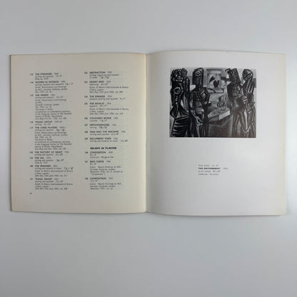 Merlyn Evans paintings, drawings and etchings Whitechapel Art Gallery 1956