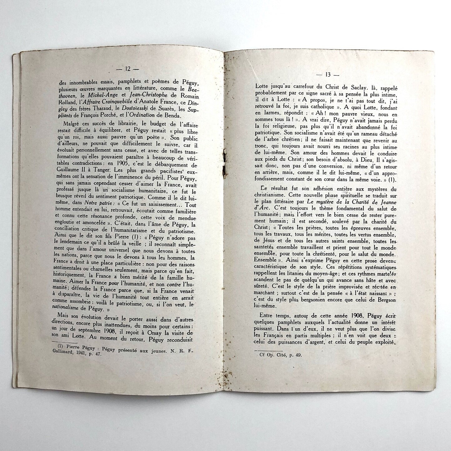 La Vocation Héroïque de Charles Péguy | Editions des Flambeaux 1941
